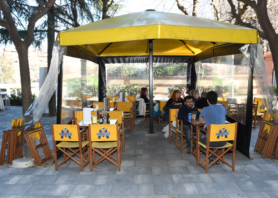 Terrassa del restaurangt El Solidari de Cerdanyola
