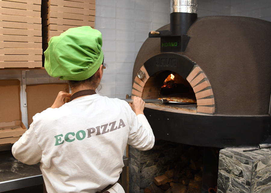 Pizzes al forn de pedra a Ecopizza